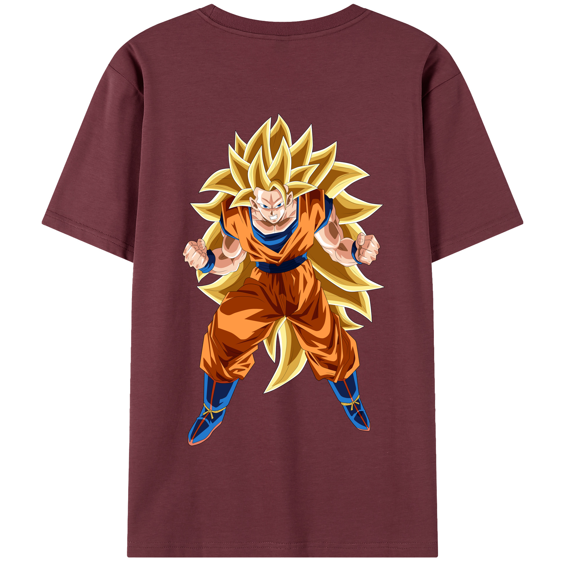 （画像用） ドラゴンボール 孫悟空（そん ごくう）Son Goku カカロット DRAGON BALL Kakarotto 綿100％半袖Tシャツ（背面プリント）